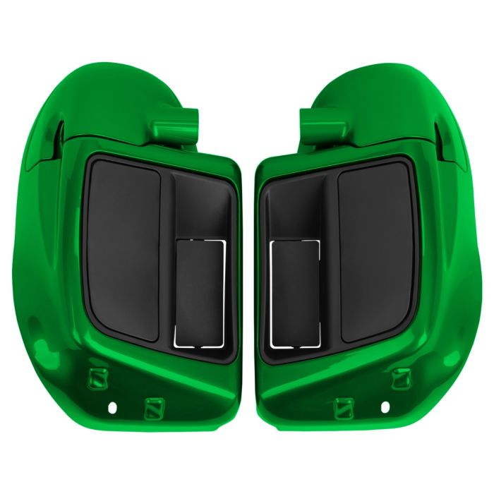 Radioactive Green Rushmore Style Lower Vented Fairings for Harley® Touring from HOGWORKZ
