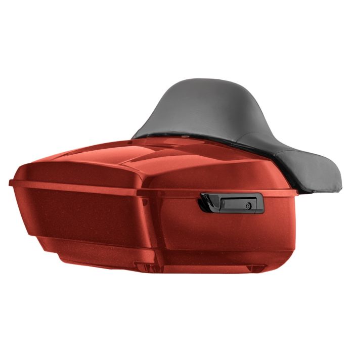 Red Rock Harley® Touring King Tour Pack with Full Backrest and Black Hardware from HOGWORKZ