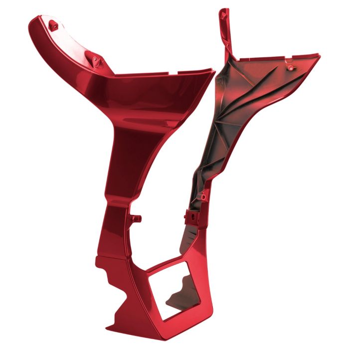 Heirloom Red Fairing Spoiler Kit for Harley® Road Glide from HOGWORKZ angle