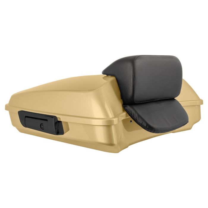 Sand Pearl Razor Tour Pack w/ Slim Backrest & Black Hardware for Harley® Touring from HOGWORKZ
