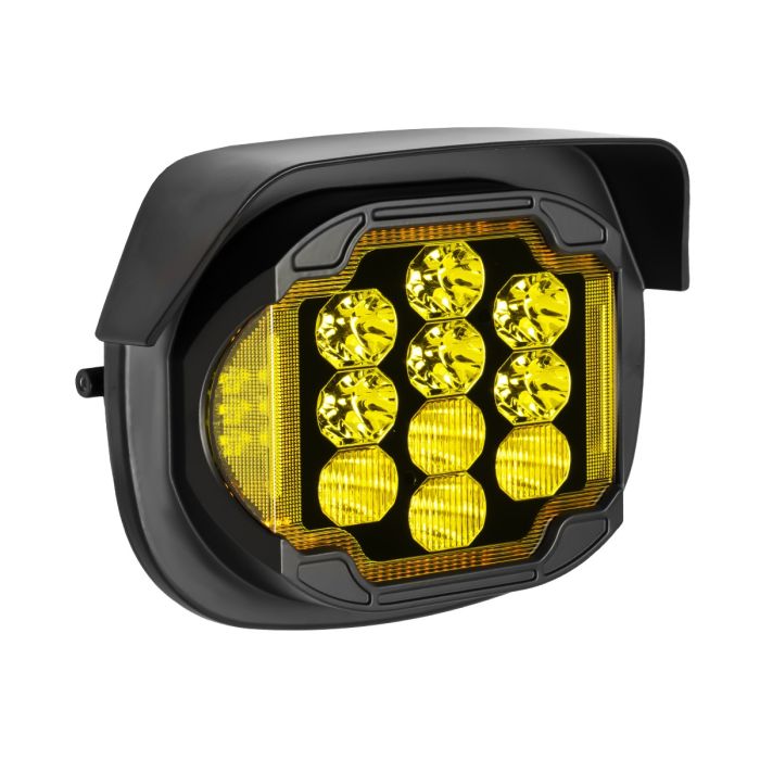 [仮組のみ]HOGWORKZ GOLDTOOTH LEDヘッドライト LED Goldtooth™ Performance Headlight for Harley® Street Glide