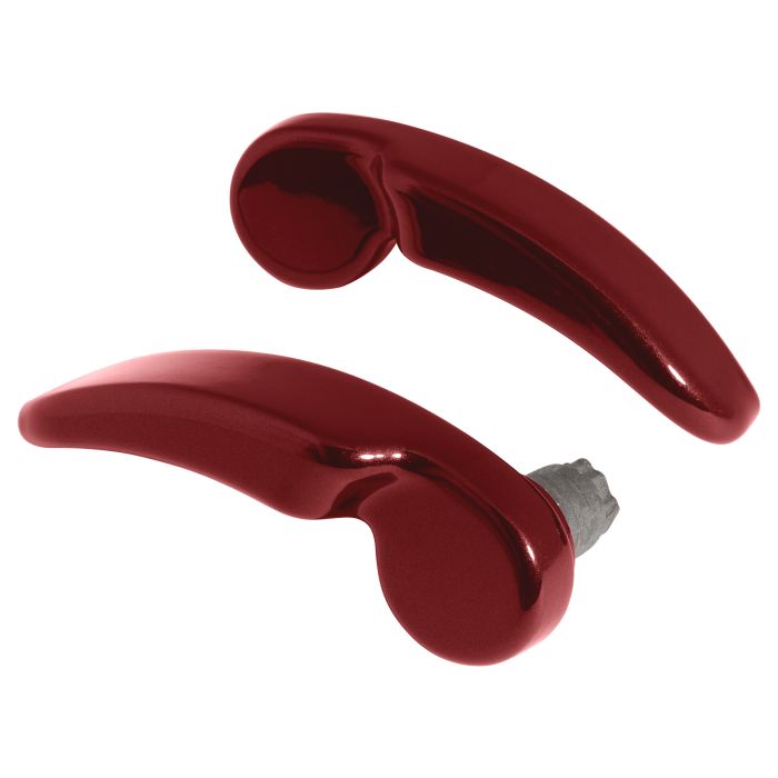 Heirloom Red Saddlebag Lid Levers for Harley Touring bikes