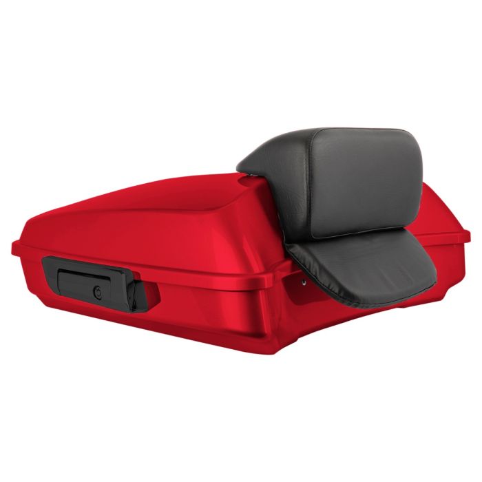 Sunset Red Razor Tour Pack w/ Slim Backrest & Black Hardware for Indian®