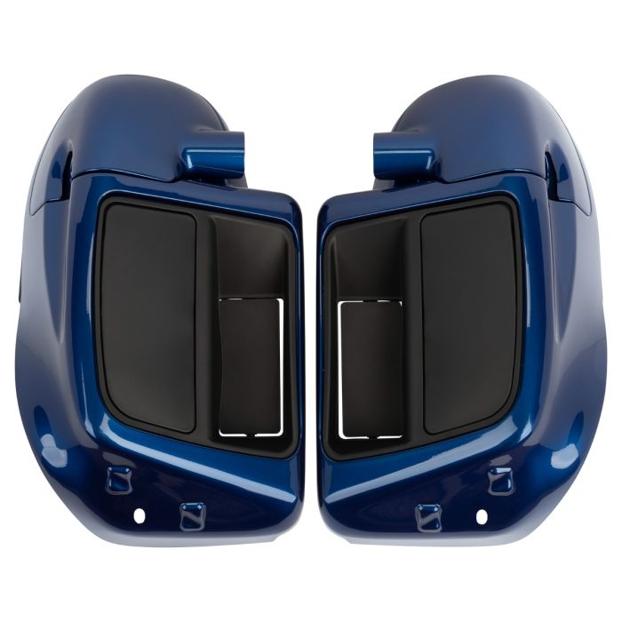 Superior Blue Rushmore Style Lower Vented Fairings for Harley® Touring from HOGWORKZ 
