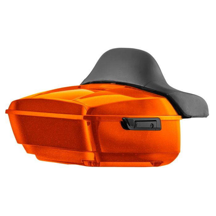 Tequila Sunrise King Tour Pack with Full Backrest & Black Hardware for Harley® Touring from HOGWORKZ