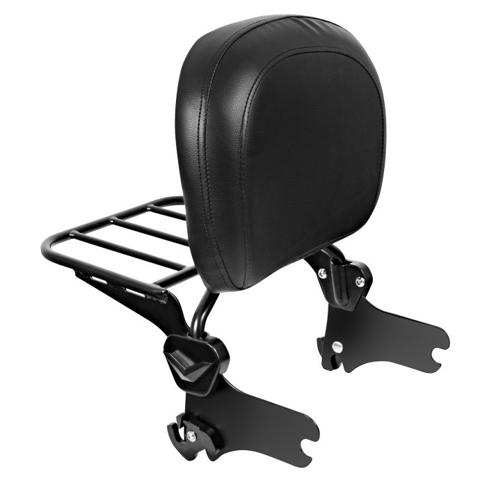 Detach Backrest Sissy Bar and Luggage Rack w/ Lock for Harley Touring 97-08 