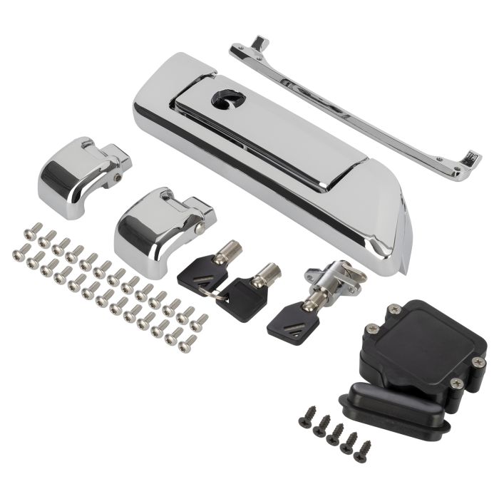Chrome Pack Latch Cover fit For Harley Tour Pak Touring Electra Glide Road King 