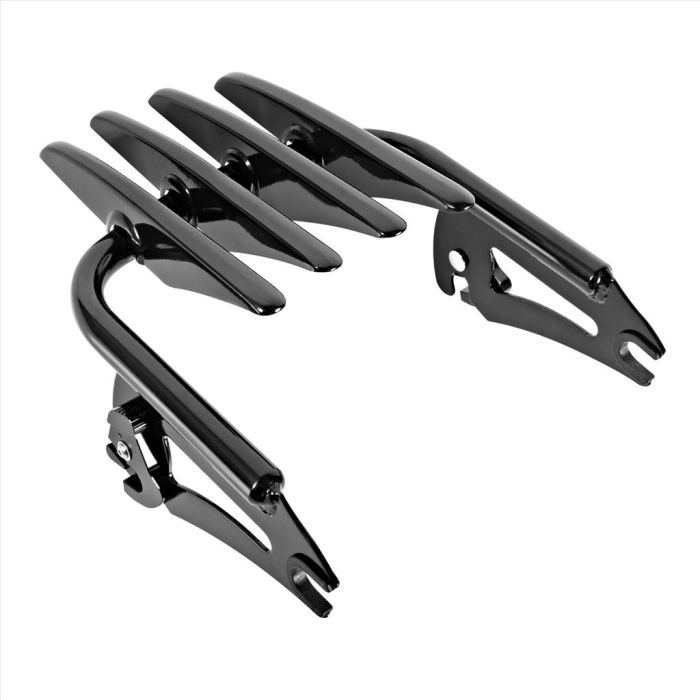 Gloss Black Detachable Stealth Luggage Rack for Harley Touring Road King 09-18 