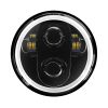 5 3/4" LED Black HALOMAKER® Headlight for Harley® Sportster, Dyna & Softail