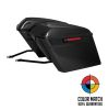 Color Matched Harley® Softail Stretched Saddlebag Conversion Kit w/ Black Hardware for '18-'24