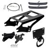 Black Detachable Tour Pack Luggage Conversion Kit for Harley® Touring '14-'24