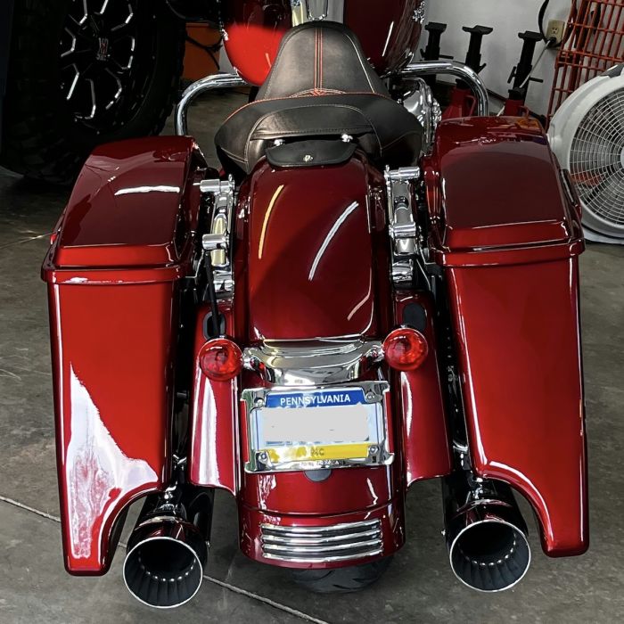 Crimson Red Sunglo Harley® 1994-2013 Touring Stretched