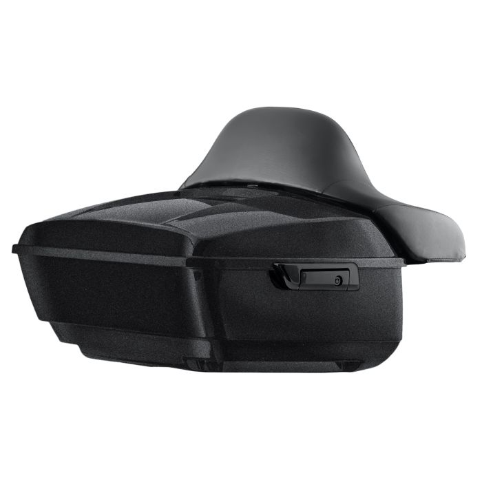 Black Magic Harley® Touring king Tour Pack with Slim Backrest and Black Hardware from HOGWORKZ®