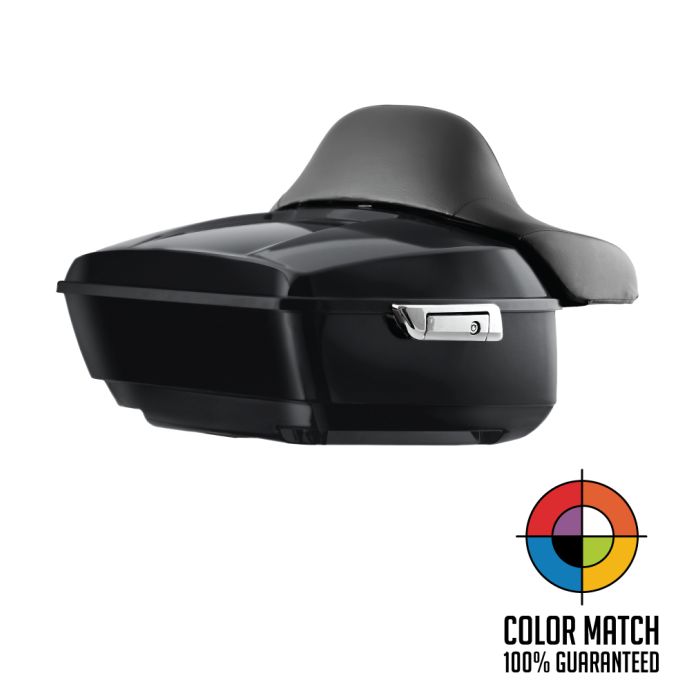 Color Match Harley® Touring King Tour Pack with Full Backrest with Chrome Hardware from HOGWORKZ