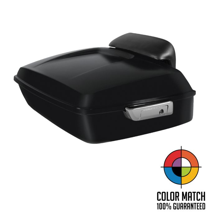 Color Matched Harley® Touring Chopped Tour Pack with Slim Backrest from HOGWORKZ guarantee