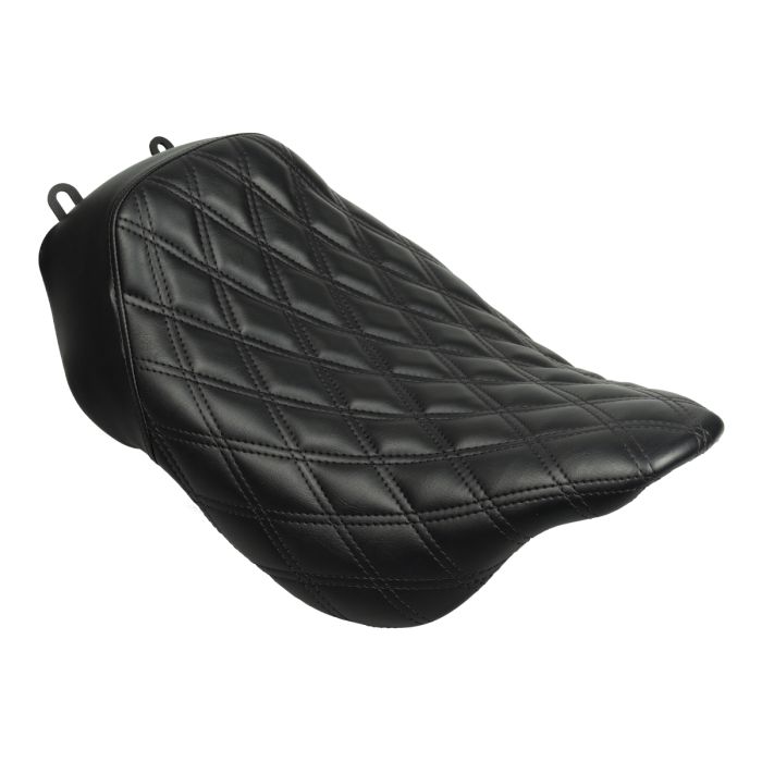 Alpha Solo Seat for Harley® Touring with Diamond & Black Stitch from HOGWORKZ
