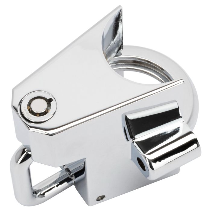 HOGWORKZ® Fort Knox Universal Helmet Lock in Chrome lock