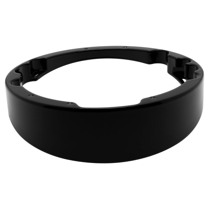 ハーレーHOGWORKZ レイクヘッドライトベゼル ブラック 1994以降 Black Raked 7” Headlight Bezel for Harley-Davidson® Touring
