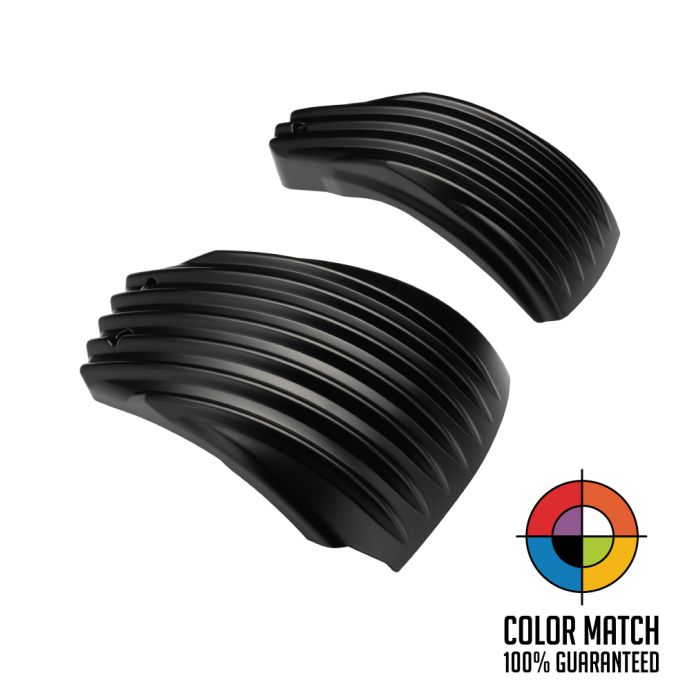 Color Matched Ribbed Battery Covers for Harley® Softail