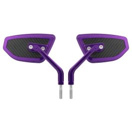 Custom Color HOGWORKZ® Anodized Performance Mirrors w/ Carbon Inlay