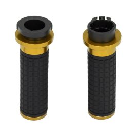HOGWORKZ® MX Style Hand Grips for Harley® Cable Throttle Models | Gold