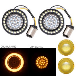 HOGWORKZ® HALOMAKER AMBERZ™ LED Front Turn Signals for Harley
