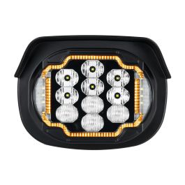ハーモット　ペルモント　ライトグレー LED Silvertooth™ Performance Headlight for Harley® Street Glide