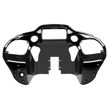 Vivid Black Harley Road Glide Front Inner Fairing for '15-'22 from HOGWORKZ front view