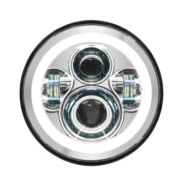 Indian® LED Headlight in chrome from HOGWORKZ
