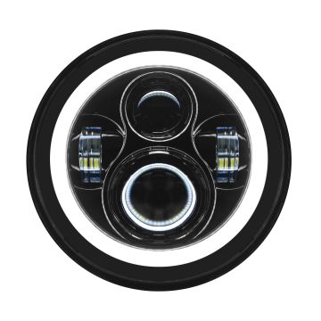 7" LED Black HALOMAKER® Headlight Harley Daymaker replacement