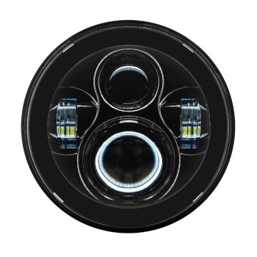 7" LED Black Headlight for Harley® Softail from HOGWORKZ