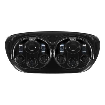 Harley® Road Glide '98-'13 Dual LED Blackout Headlight from HOGWORKZ®