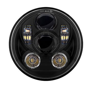 Harley® 5 3/4" Blackout LED V2™ Headlight from HOGWORKZ®