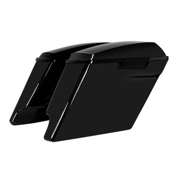 Vivid Black Harley Touring Stretched Saddlebags from HOGWORKZ