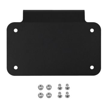 HOGWORKZ® Black Horizontal Saddlebag License Plate Mount