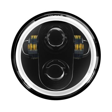 5 3/4" LED Black HALOMAKER® Headlight for '18-'24 Harley from HOGWORKZ
