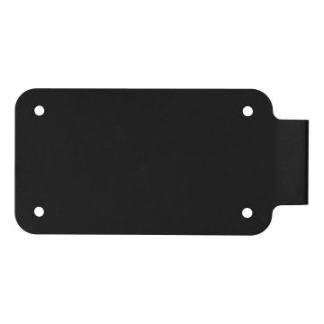 HOGWORKZ® Black Vertical Saddlebag License Plate Mount front