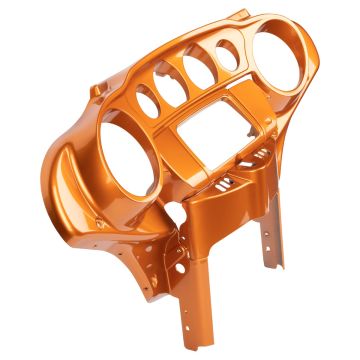 Amber Whiskey Front Inner Speedometer Cowl Fairing for Harley Touring from HOGWORKZ angle