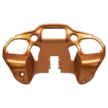 Amber Whiskey Harley Road Glide Front Inner Fairing for '15-'23 from HOGWORKZ front view