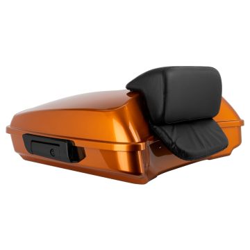 Amber Whiskey Razor Tour Pack w/ Slim Backrest & Black Hardware for Harley® Touring from HOGWORKZ