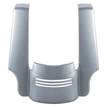 Atlas Silver Metallic Harley Touring Stretched Tri-Bar Fender Extension front