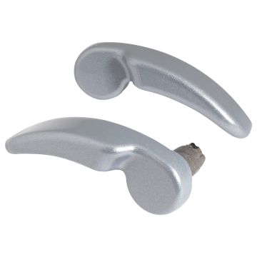 Atlas Silver Metallic Saddlebag Lid Levers for Harley® Touring from HOGWORKZ