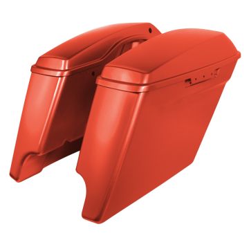 Baja Orange Harley Touring Stretched Saddlebags from HOGWORKZ