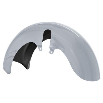 Barracuda Silver Denim 18 Wide Fat Tire Front Fender for Harley® Touring motorcycles from HOGWORKZ® front