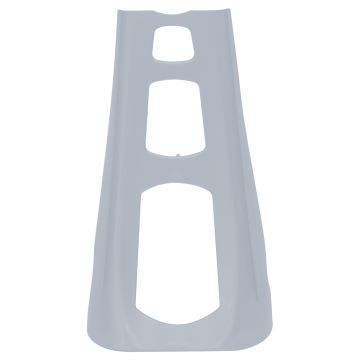 Barracuda Silver Denim Chin Spoiler for Harley Touring from HOGWORKZ front view