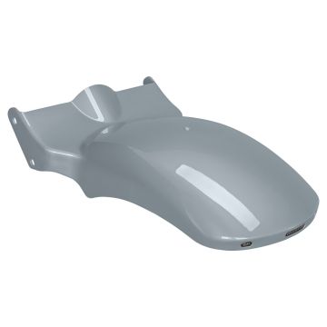 Barracuda Silver Wide Bobber Rear Fender w/ LEDs for Harley Fat Boy / Breakout from HOGWORKZ angle