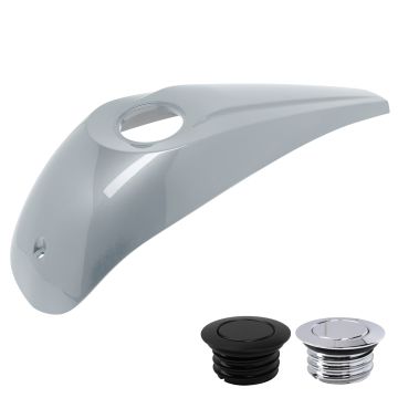 Barracuda Silver Harley Tank Dash from HOGWORKZ
