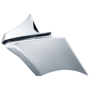 Atlas Silver Metallic Scoop Daddy™ Stretched Side Covers for Harley® Touring from hogworkz