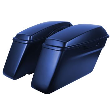 Big Blue Pearl Harley Touring Standard Saddlebags from HOGWORKZ angle
