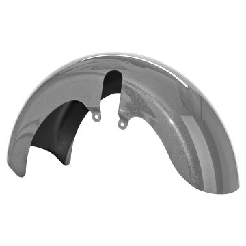 Billet Silver 18 Wide Fat Tire Front Fender for Harley® Touring motorcycles from HOGWORKZ® front